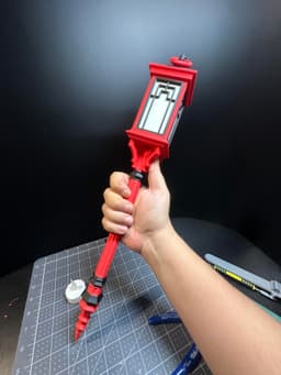 Elegant Japanese Handheld Tealight Lantern 3d model