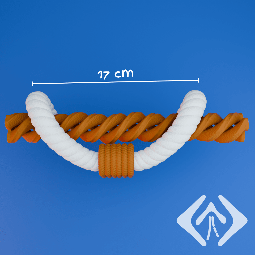 Elegant Braided Curtain Tieback 3d model