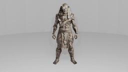 Undead Egyptian Pharaoh Warrior - Game Ready PBR Rigged Character 3d model