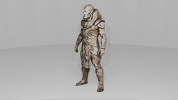 Undead Egyptian Pharaoh Warrior - Game Ready PBR Rigged Character 3d model