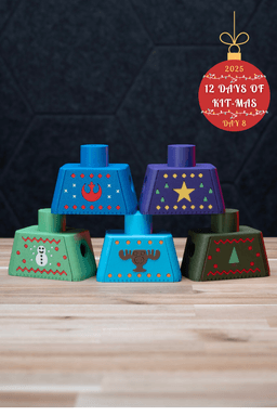 Christmas Sweaters for Chunkables Pack | No Supports, No AMS, No Glue 3d model