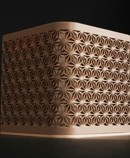 Kumiko Pen Holder - Desk Organizer(Cube).3mf 3d model
