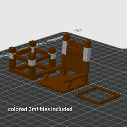 Dice Jail: Time-Out Chair & Lucky Throne 3d model