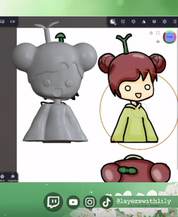 LayersWithLily Figurine 3d model