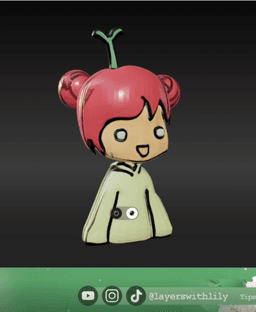 LayersWithLily Figurine 3d model