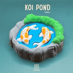 Koi Pond Fidget Clicker – Relaxing Desk Toy 3d model