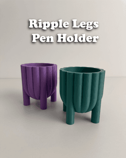 Ripple Legs Pen Holder 3d model