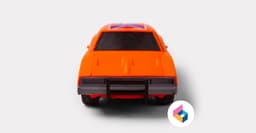 Foldable General Lee - Dukes of Hazzard 3d model