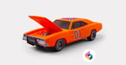 Foldable General Lee - Dukes of Hazzard 3d model