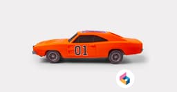 Foldable General Lee - Dukes of Hazzard 3d model