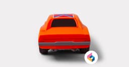Foldable General Lee - Dukes of Hazzard 3d model