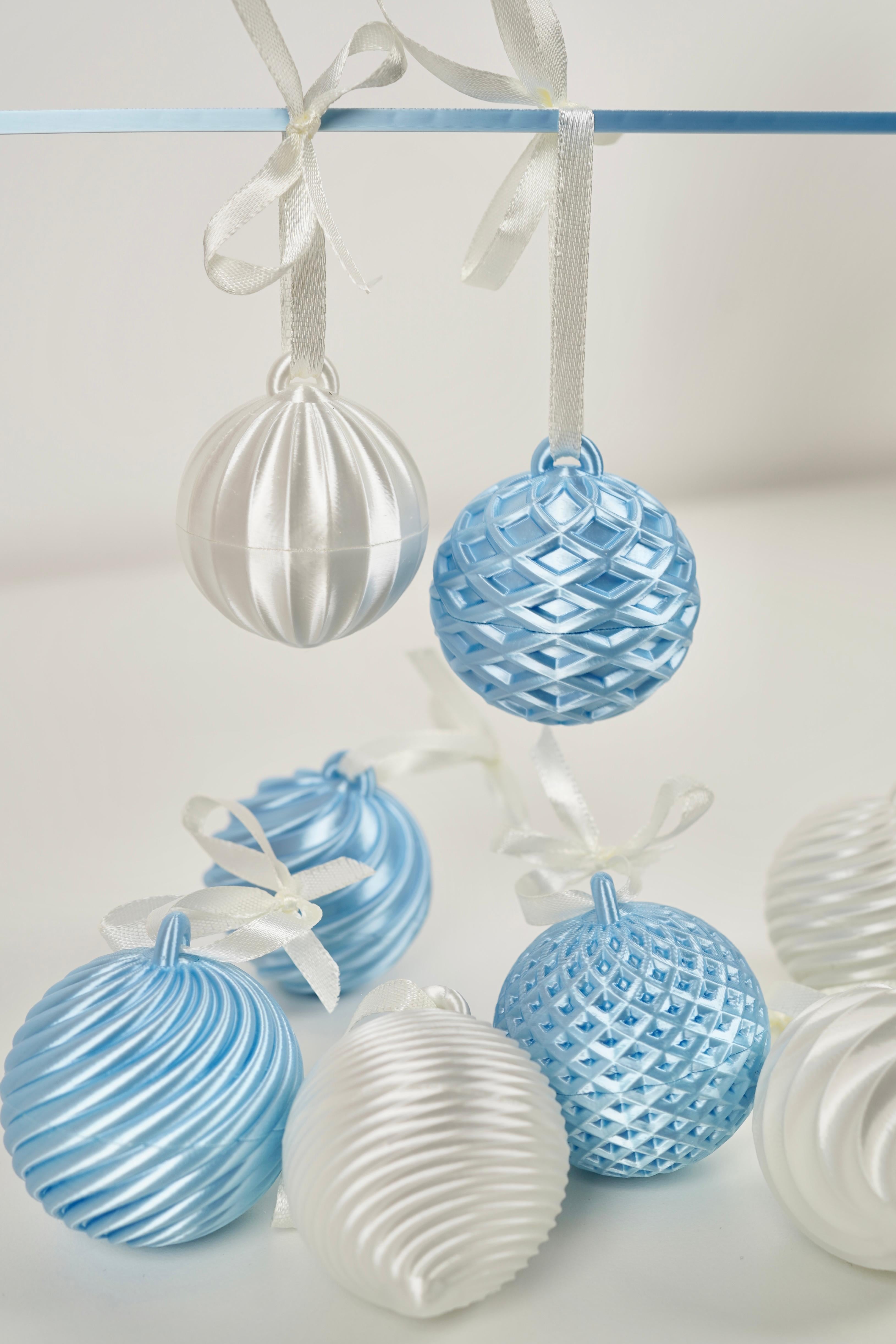 GEOBALS – 3D Printable Christmas Ornaments (Set of 8) 3d model