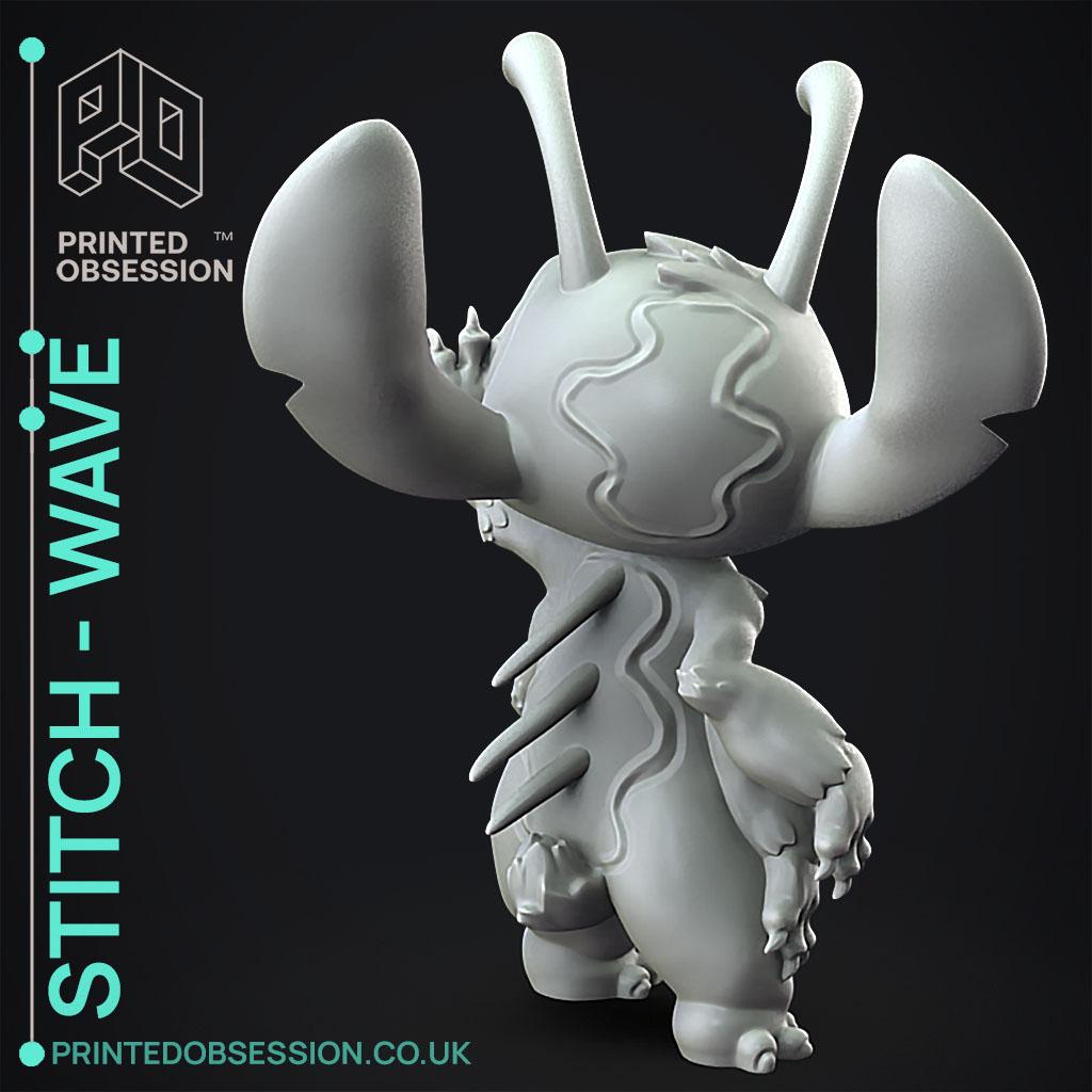 Stitch - Waving - Lilo & Stitch - Fan Art 3d model
