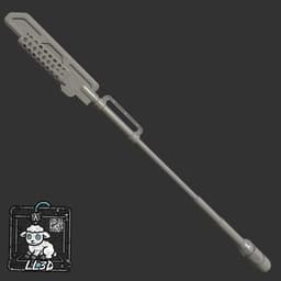 The Electroripper staff 3d model