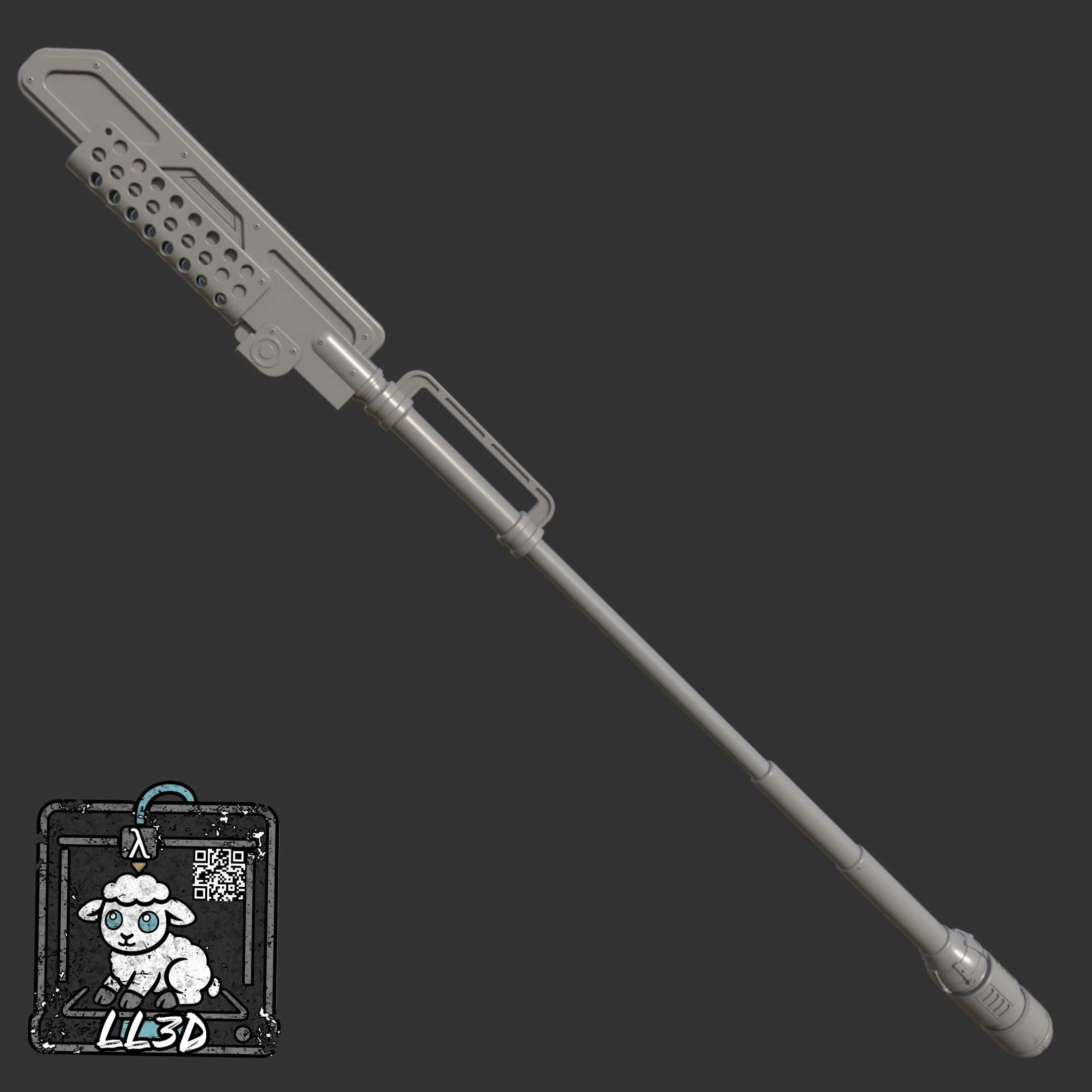 The Electroripper staff 3d model