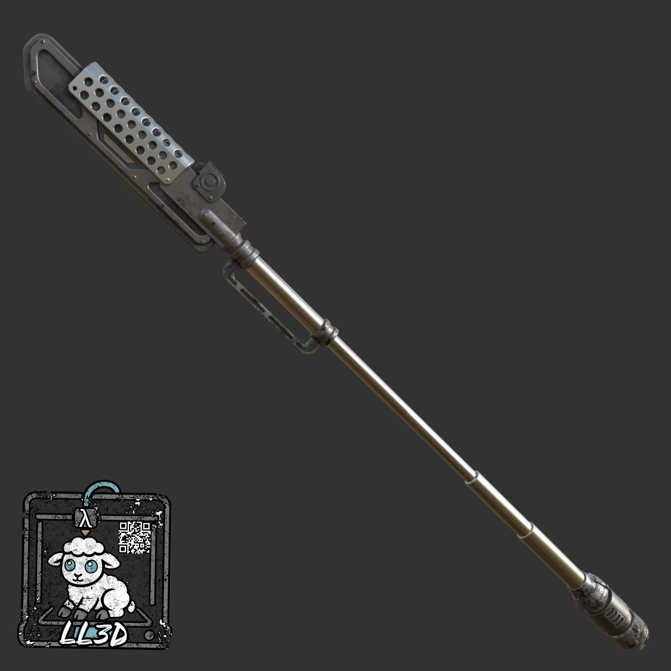 The Electroripper staff 3d model