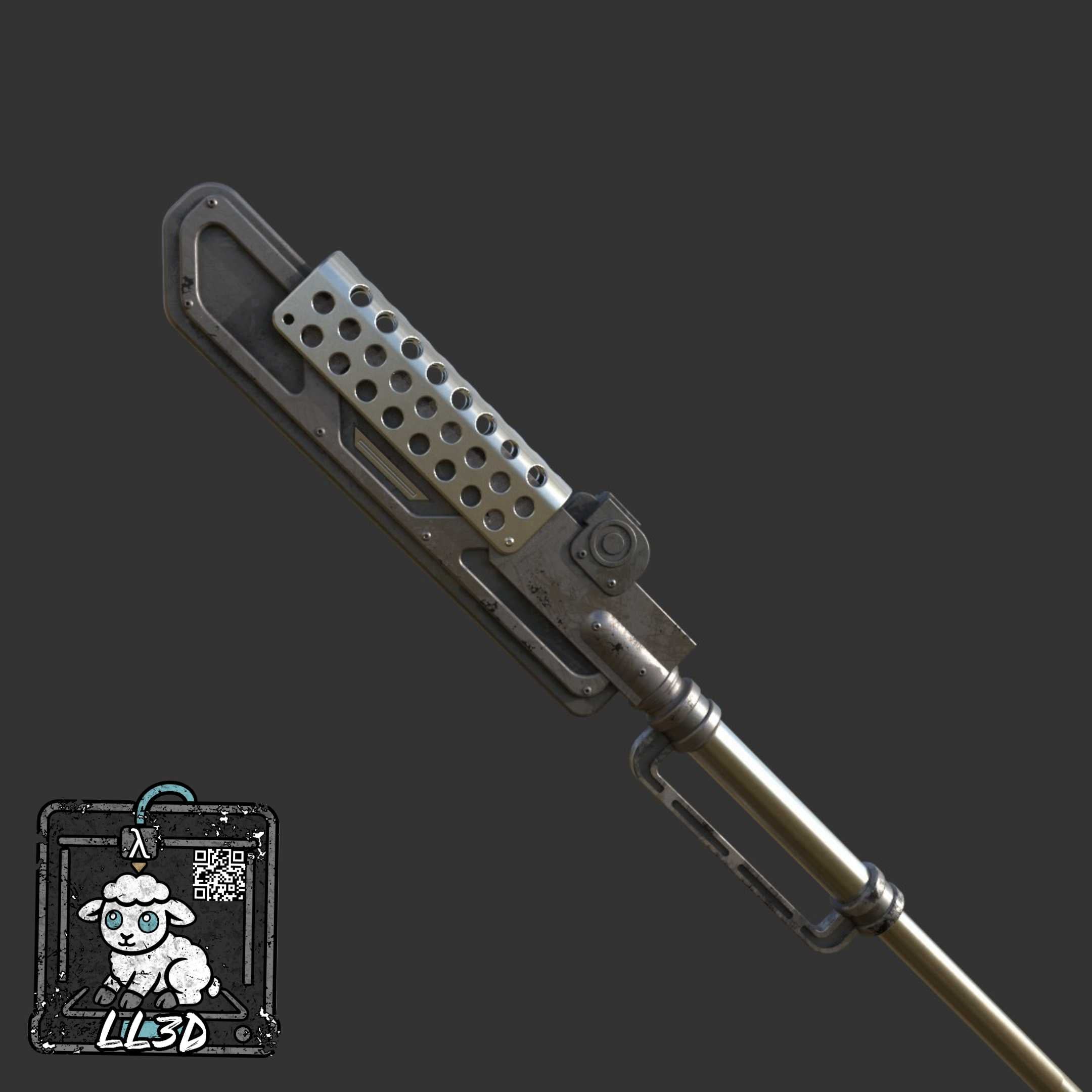 The Electroripper staff 3d model