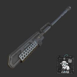 The Electroripper staff 3d model