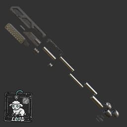 The Electroripper staff 3d model