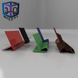 Business card holders in different shapes 3d model