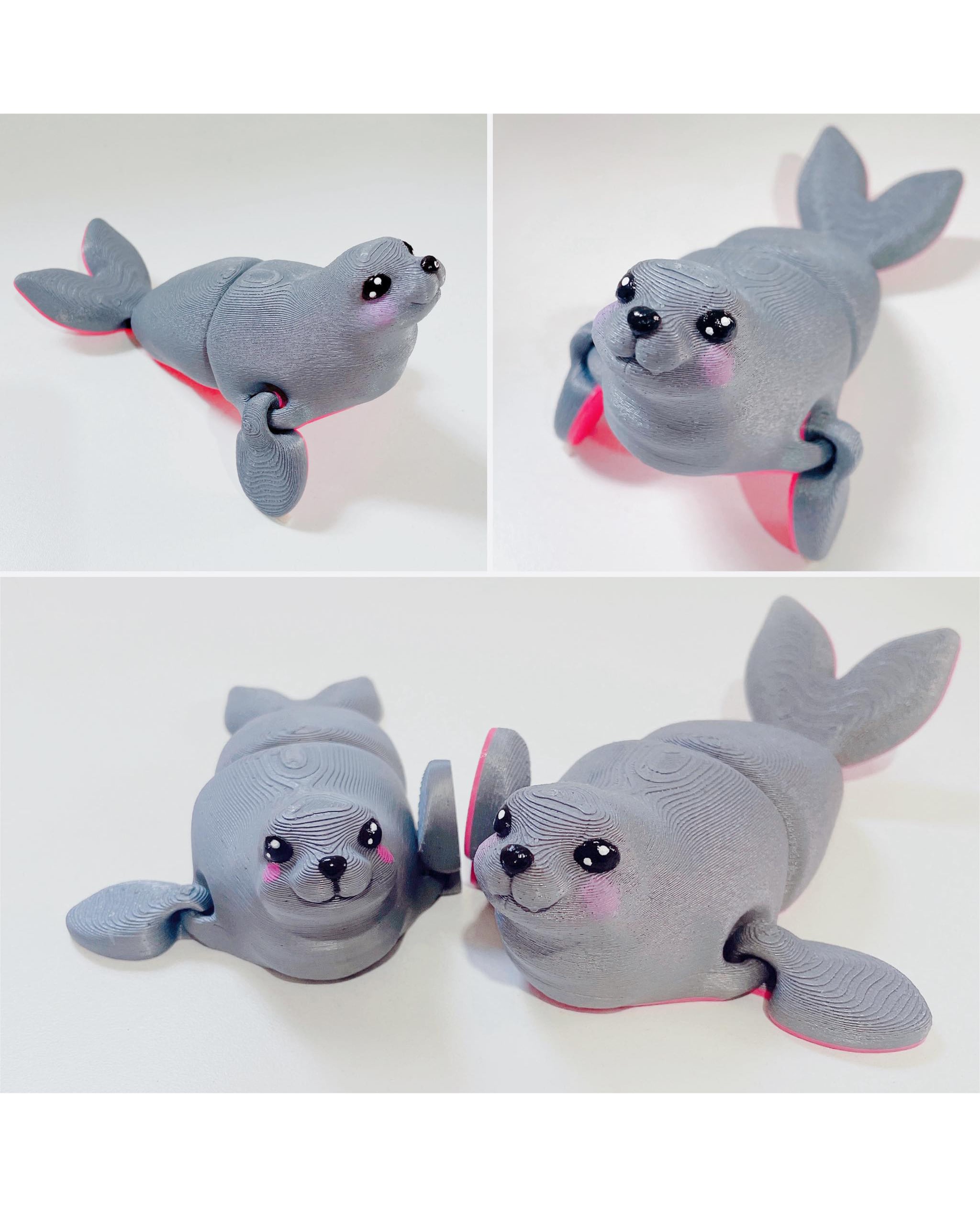 Flexi Sea Lion - No supports 3d model
