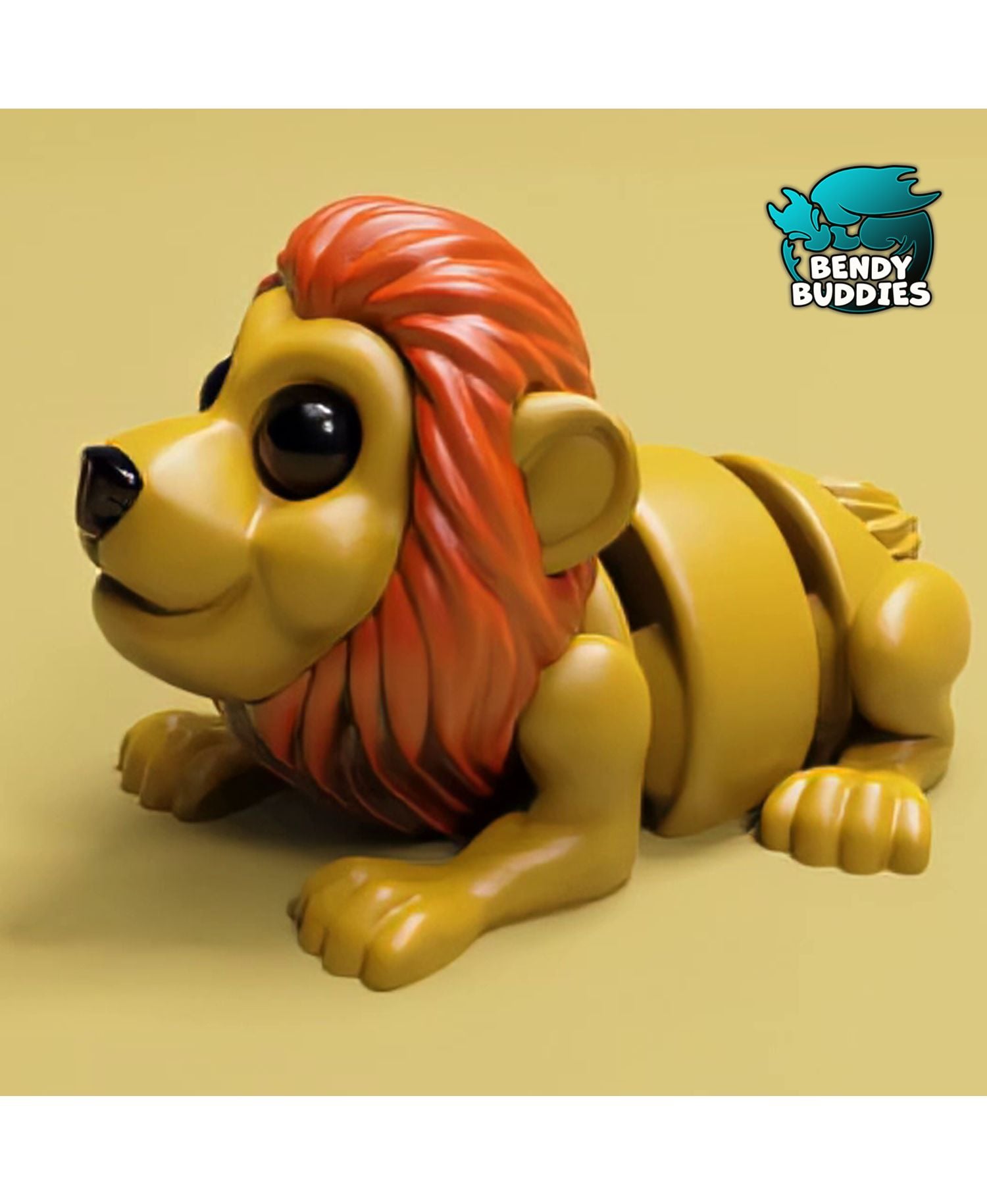 Lion Milo / Wild Animal Articulated / Print-in-Place Southern Creature / Cute Feline Cat / Utopian W 3d model