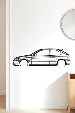 Civic Type R EK9 Wall Art, Wall Decor, Home Decor 3d model