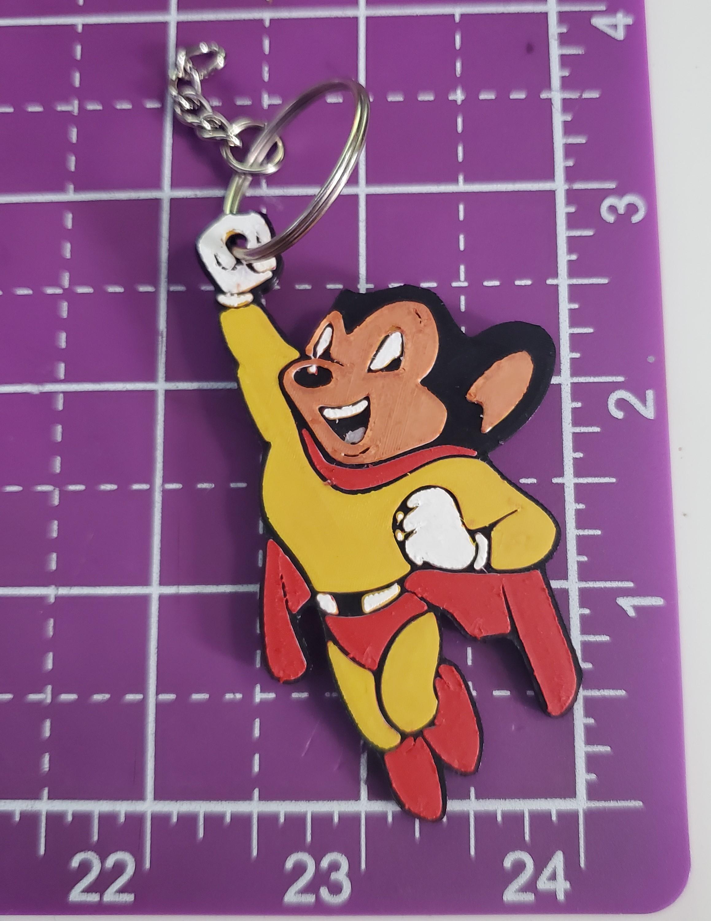 CS Mighty Mouse Hand Loop Keychain 3d model