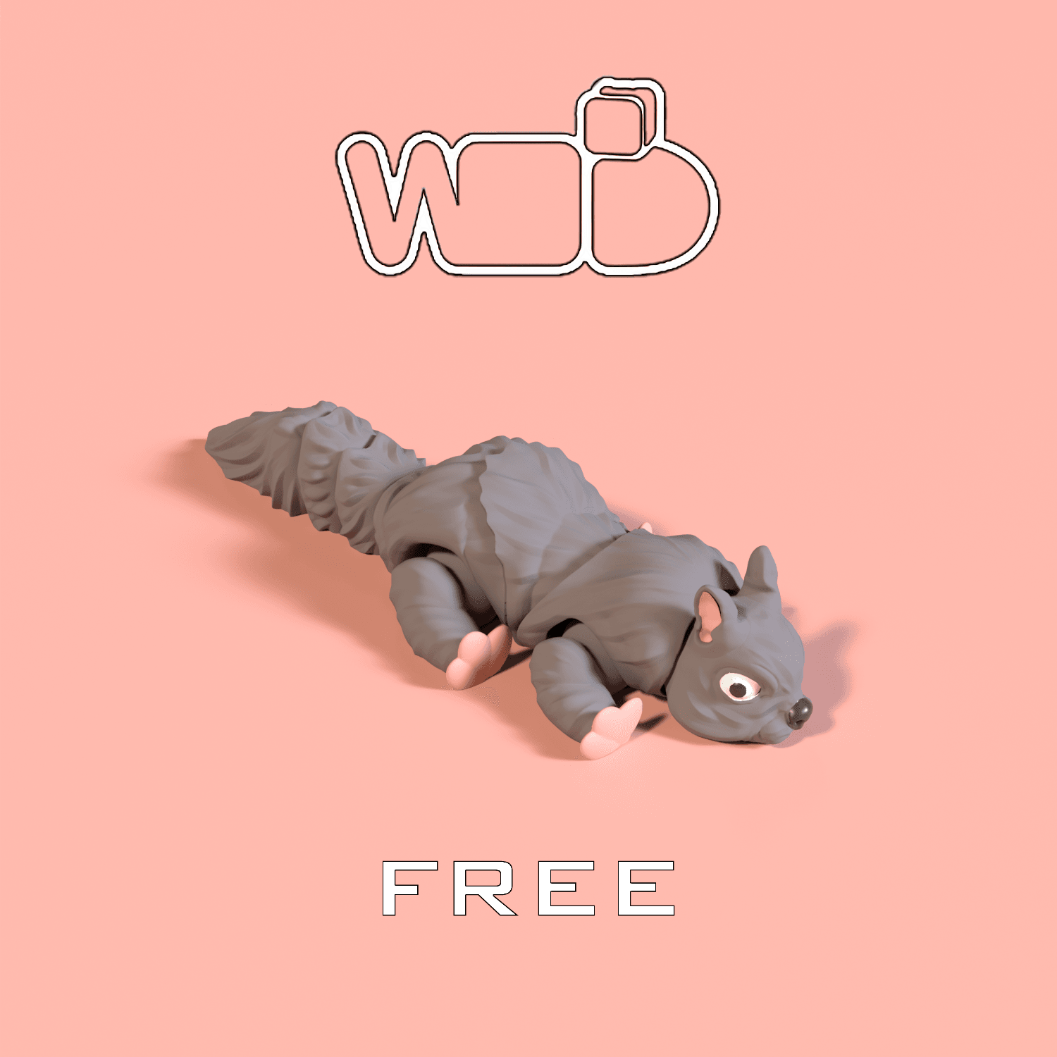 flexy squirrel 3d model
