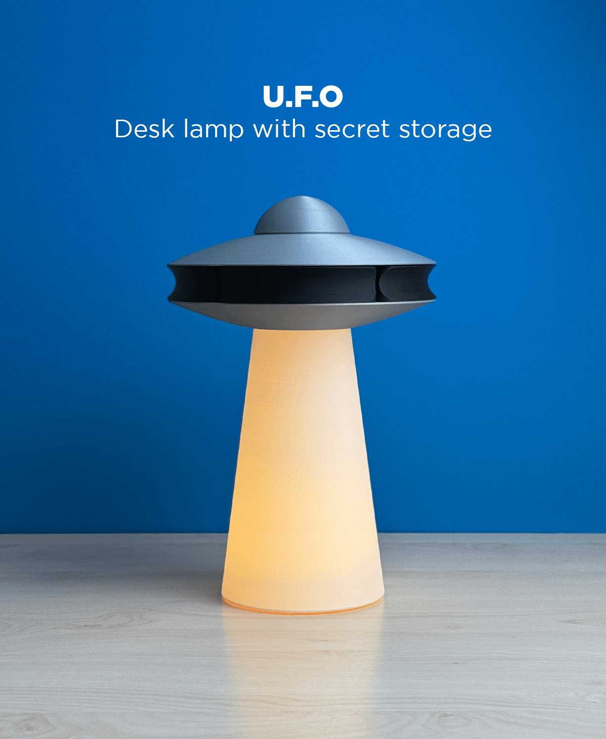 UFO, desk lamp with storage. 3d model
