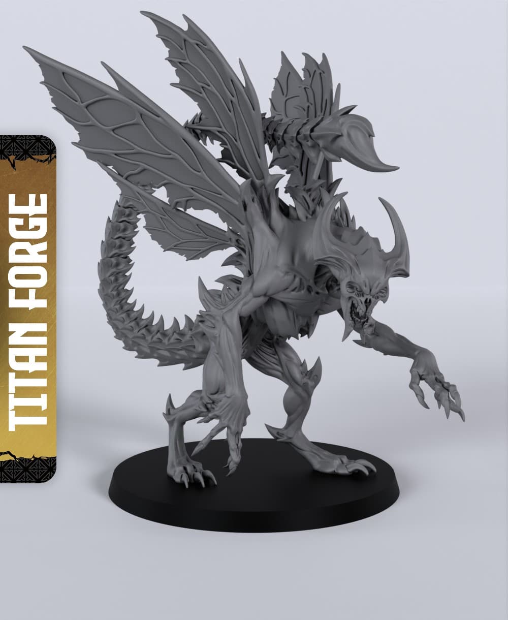 Bone Devil - With Free Dragon - 5e DnD Inspired for RPG and Wargamers 3d model