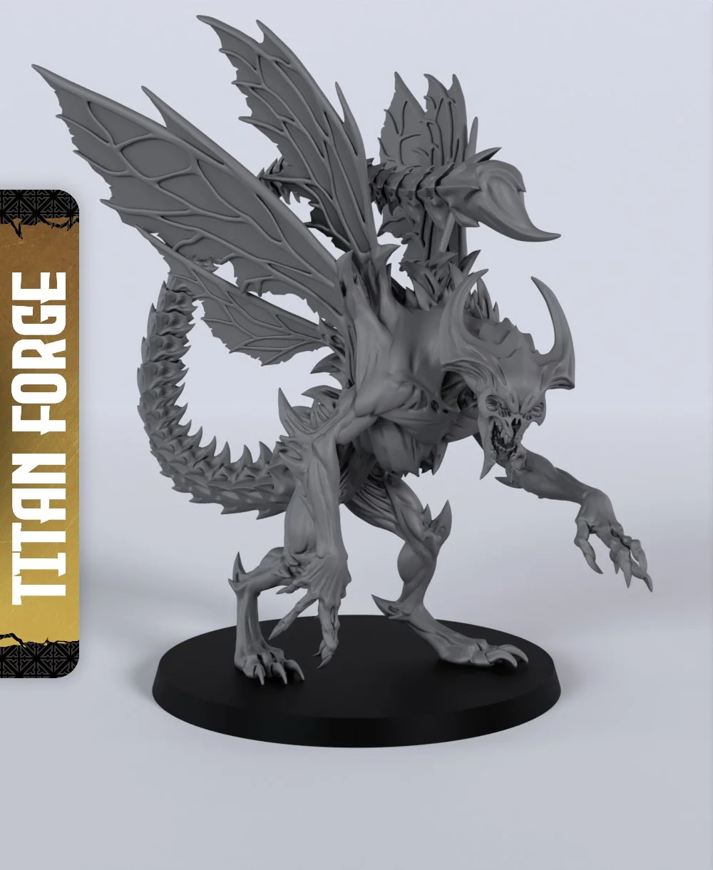 Bone Devil - With Free Dragon - 5e DnD Inspired for RPG and Wargamers 3d model