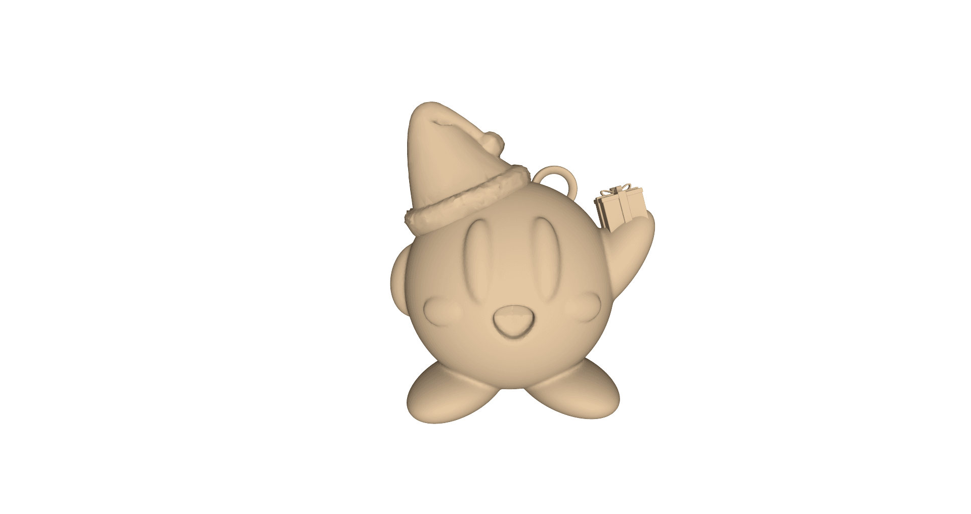 Kirby Santa tree decoration 3d model