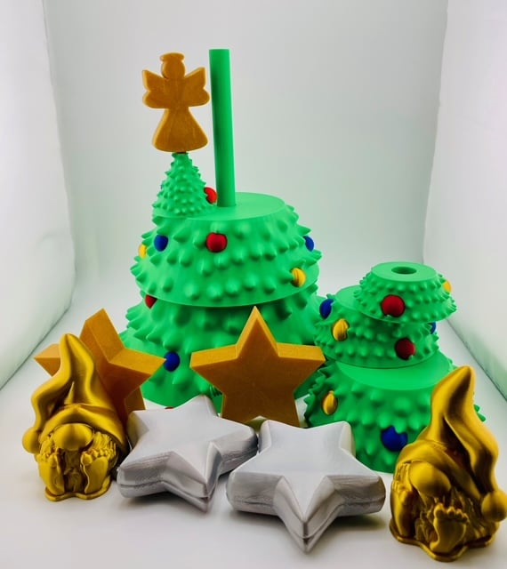 Christmas Tree Stacking Decor 3d model