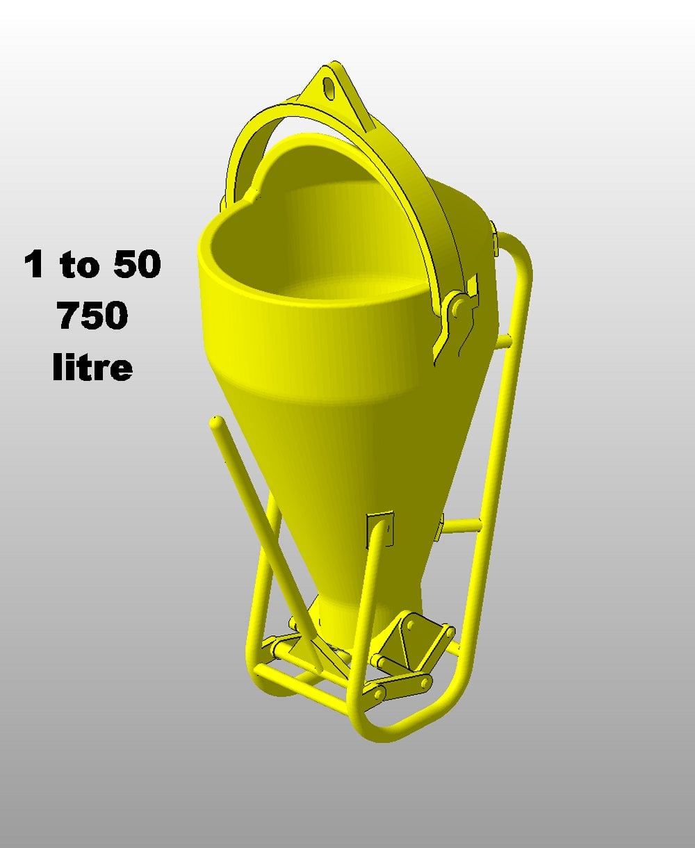 1-50 Concretebucket 750L 3d model