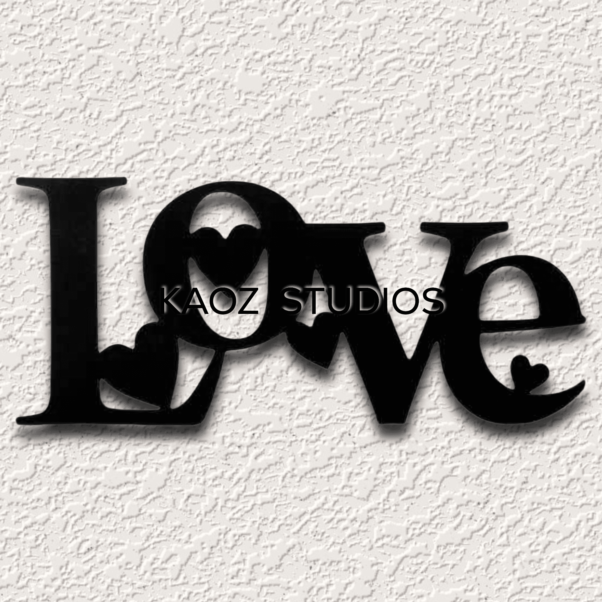 love wall art hearts wall decor valentines day decoration 3d model