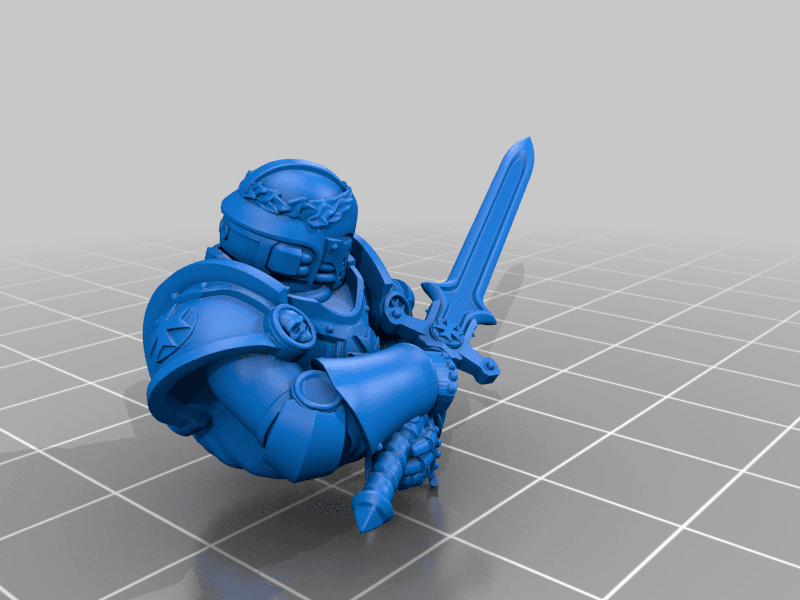 Battle Brother + painting guide (Painting Contest) 3d model