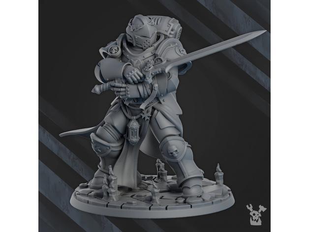 Battle Brother + painting guide (Painting Contest) 3d model