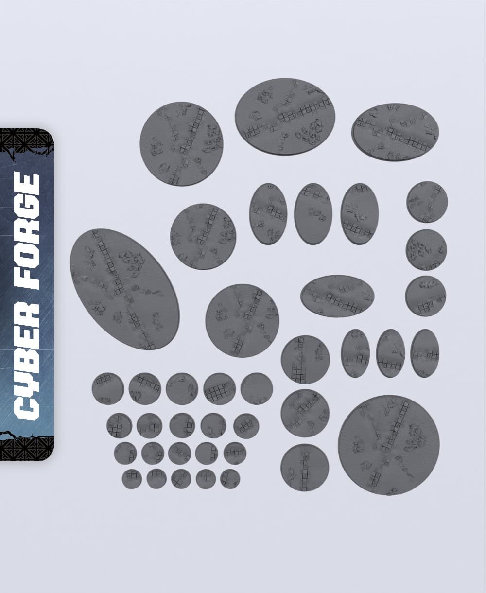 Fading Suns Bases - With Free Cyberpunk - Sci-Fi Gift Ideas for RPG and Wargamers 3d model