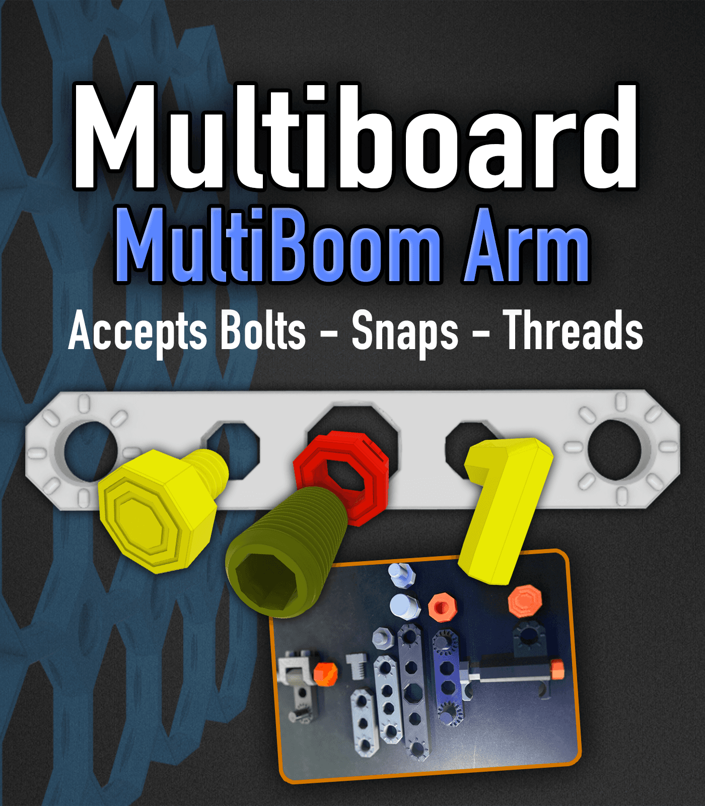MultiBoom Arm - Multiboard Boom Arm 3d model