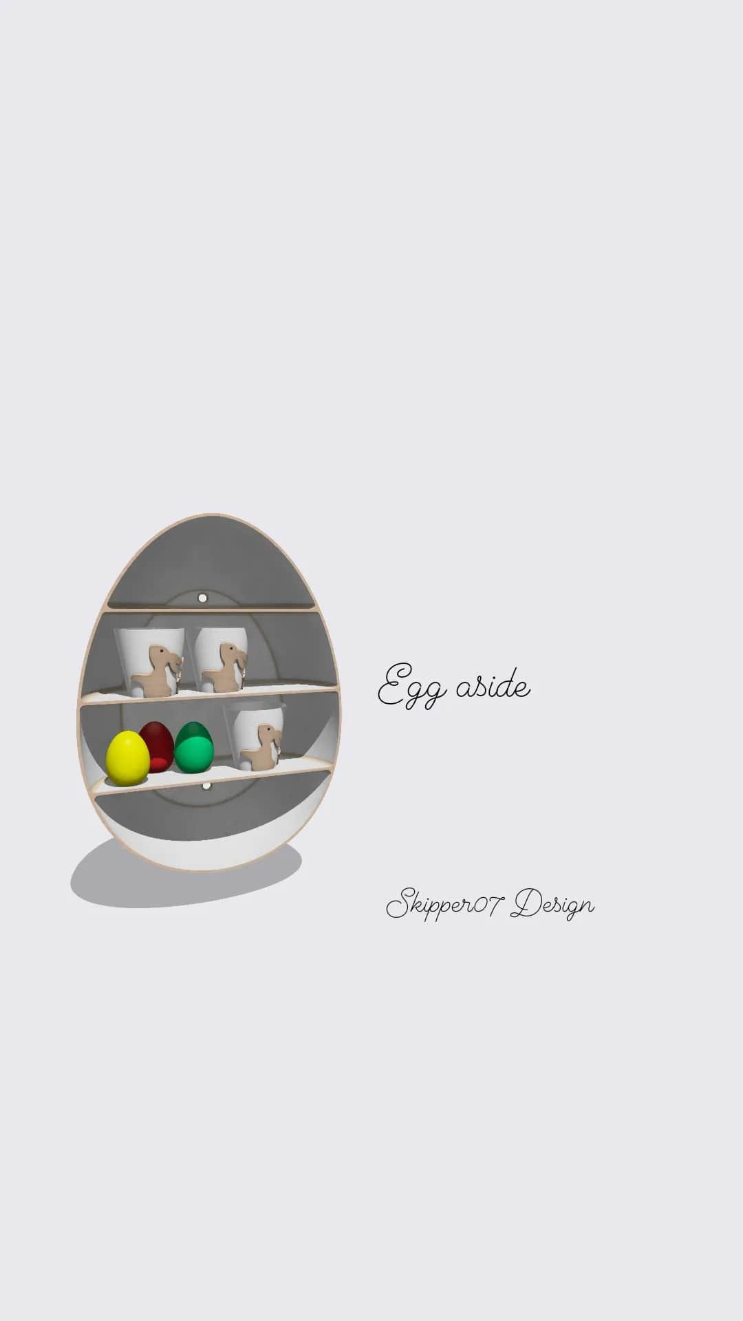 Egg aside.stl 3d model