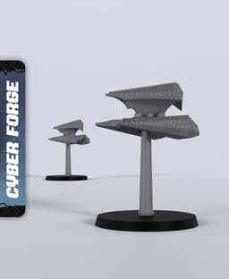 Hiveborn Spaceship S - With Free Cyberpunk - Sci-Fi Gift Ideas for RPG and Wargamers 3d model