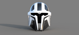 Imperial MK-4: Custom made Mandalorian Helmet STL File (3D Print File) 3d model