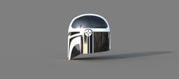 Imperial MK-4: Custom made Mandalorian Helmet STL File (3D Print File) 3d model