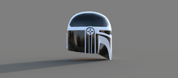Imperial MK-4: Custom made Mandalorian Helmet STL File (3D Print File) 3d model