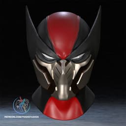Ultimate Wolverine Mask 3D Printer File STL 3d model