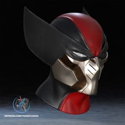 Ultimate Wolverine Mask 3D Printer File STL 3d model