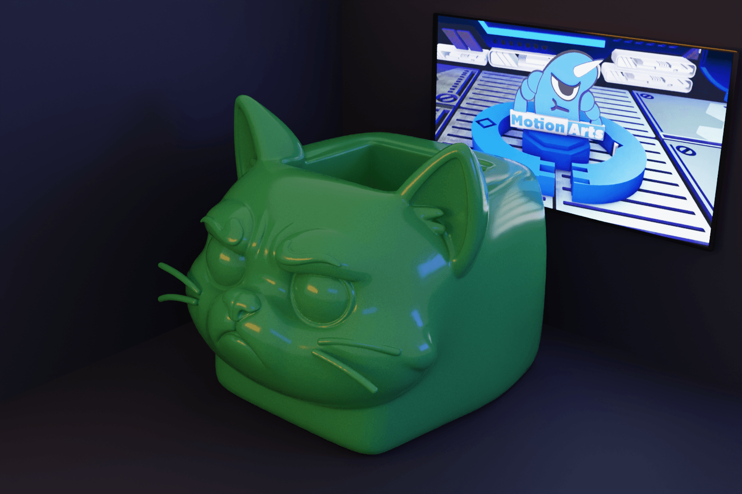Vaso plantas gato.stl 3d model