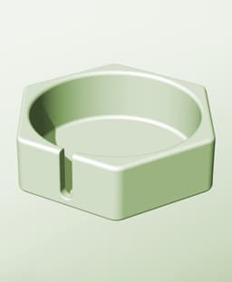 CH128-45-S Stacking slotted module bin for modern home decor 3d model