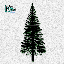 realistic pine tree wall art forest decor 3d model